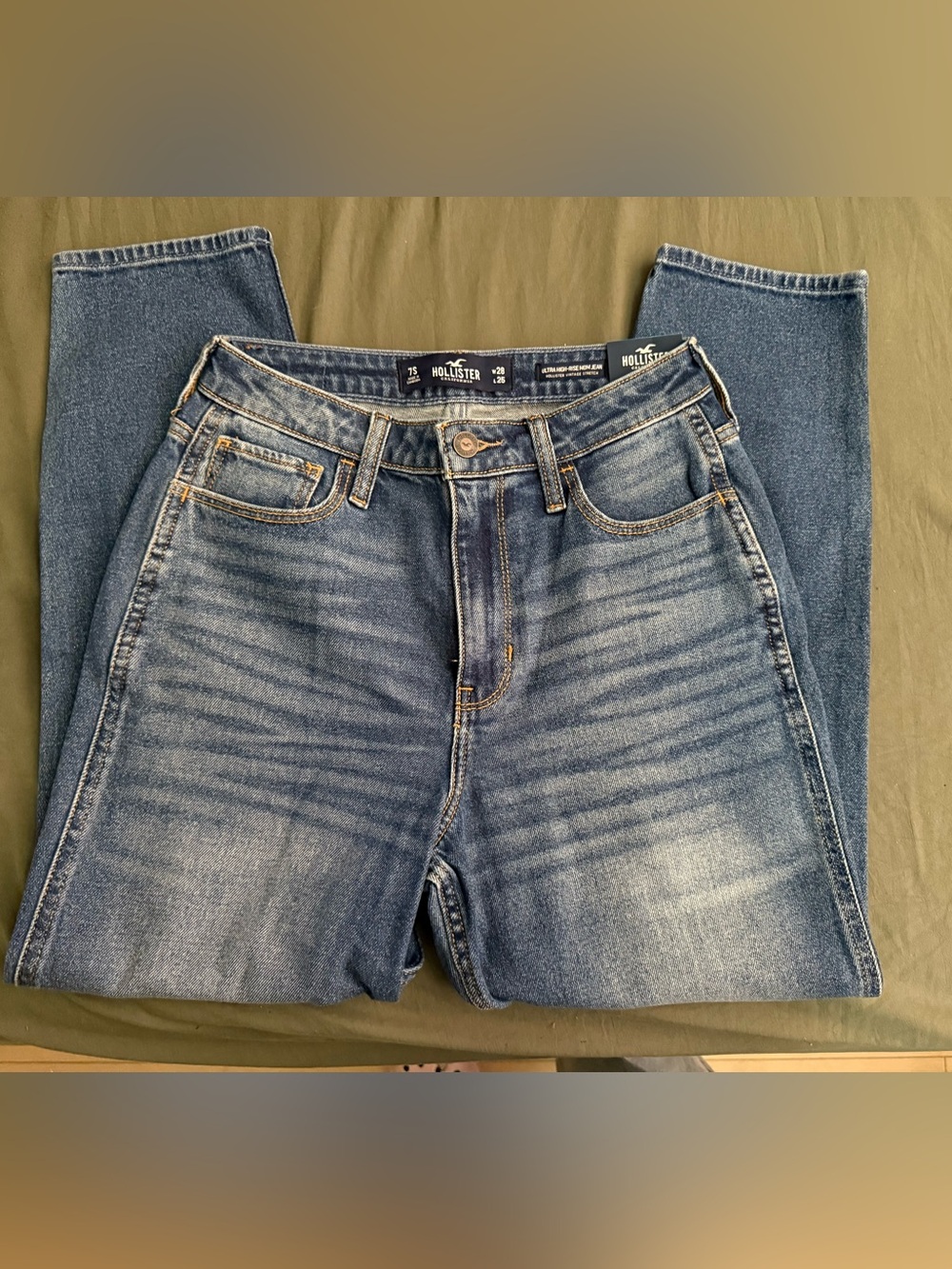 Hollister Men's Faded Blue Slim Straight Jeans